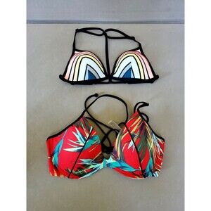 Victorias Secret Pink Swim Beach Bikini Top Size M Medium Lot Of 2 EUC